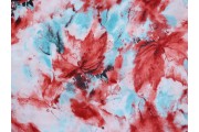 hedvábná šatovka 2529 červené listy