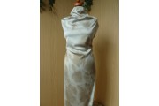 Hedvábí - hedvábná šatovka 2534 béžová batika