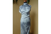 Hedvábí - hedvábná šatovka 2534 šedá batika