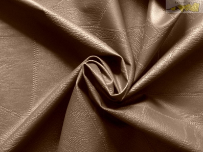 hnědá koženka 2705 s prošíváním