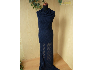 elastická krajka 3212 tmavě modrá