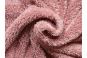 fleece sherpa růžový