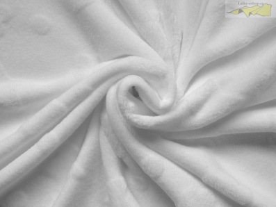 coral fleece baby bílý