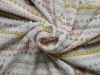 coral fleece zvířátka a vlnky