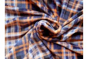 Fleece - fleece basic kostkovaný vzor