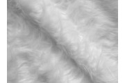 Kabátovky - bílá umělá kožešina s dlouhým vlasem