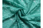 Krajky - bledě zelená elastická krajka alice
