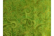 Brokáty - brokát 6002 zelený zlatá výšivka