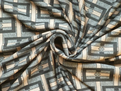 šedý úplet 2813 geometrický vzor