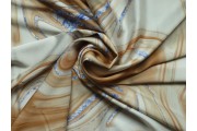 Hedvábí - hedvábí 2740 béžový mramorový vzor