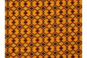 oranžový viskózový úplet 2847 geometrický vzor