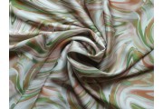 Hedvábí - hedvábná šatovka 2738 abstraktní vzor
