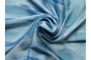 Hedvábí - hedvábná šatovka 2742 modrý vzor