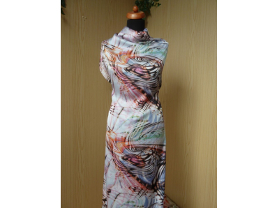 růžové hedvábí 2887 abstraktní vzor