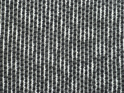 černý bavlněný úplet 2995 bílý proužek