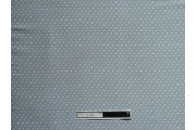 šedé hedvábí 2527 bílé puntíky