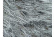 Kabátovky - šedá kožešina fantasy s dlouhým vlasem
