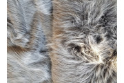 Kabátovky - šedá kožešina fantasy s dlouhým vlasem