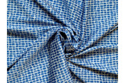 Hedvábí - hedvábná šatovka 3096 s modrými kamínky