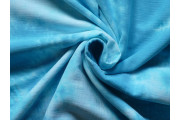 Bavlněné látky - tyrkysový mušelín 5002 batikovaný vzor
