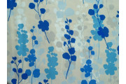hedvábná šatovka 3131 modré květy
