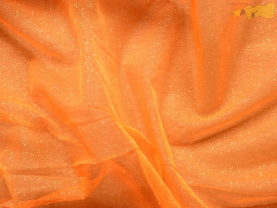 tyl effect signálně oranžový s glittery