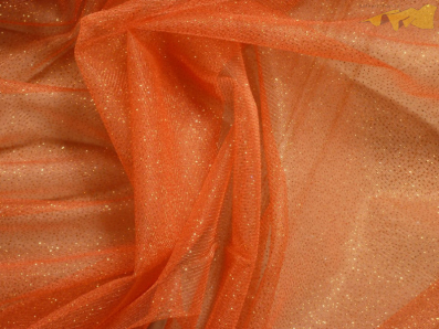 tyl effect oranžový s glittery