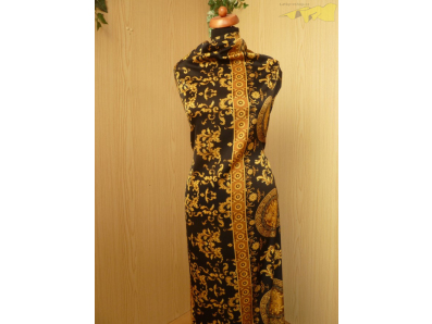 černé hedvábí 3218 vzor versace