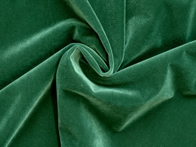 polyesterový samet lahvově zelený