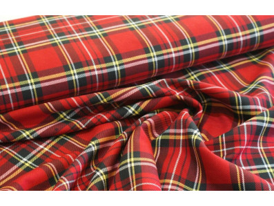 kostýmovka 140 červená kostka