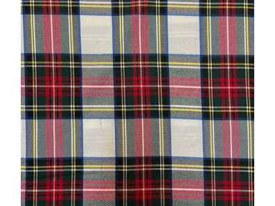 smetanová kostýmovka červeno zelená kostka