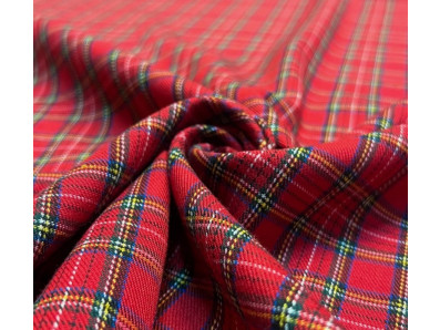 kostýmovka červená skotská kostka