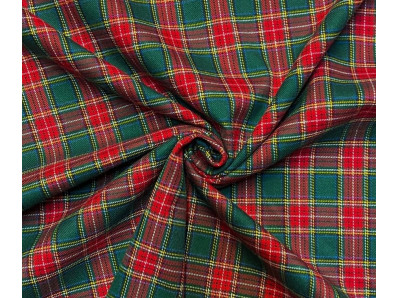 kostýmovka červeno zelená skotská kostka