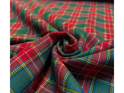 kostýmovka červeno zelená skotská kostka