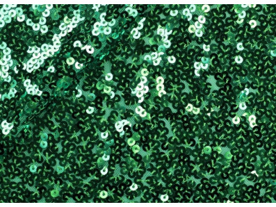 tmavě zelená flitrová látka margot