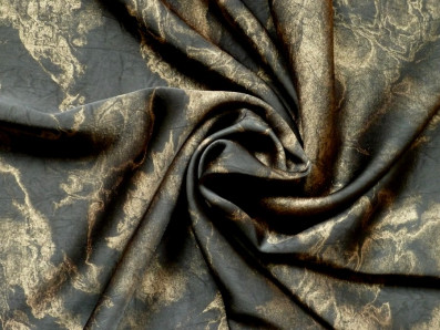 černá látka 3317 s bronzovou texturou