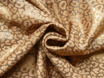 měděný elastický semiš 3326 zvířecí vzor