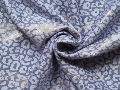 fialkový elastický semiš 3326 zvířecí vzor