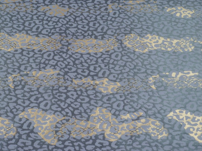 fialkový elastický semiš 3326 zvířecí vzor