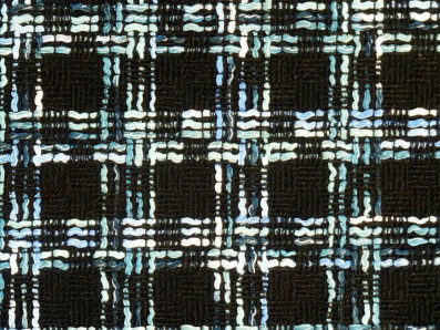 kabátová látka buklé 3307 s kostkovaným vzorem