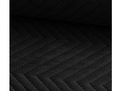 černá sametová prošívaná látka Lucrezia