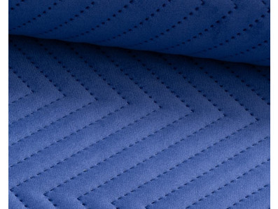 modrá sametová prošívaná látka Lucrezia