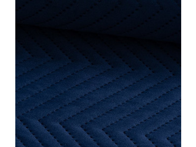 tmavě modrá sametová prošívaná látka Lucrezia