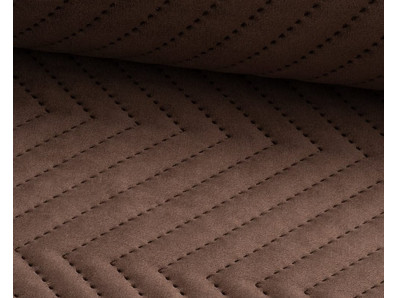 hnědá sametová prošívaná látka Lucrezia