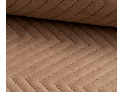 béžová sametová prošívaná látka Lucrezia