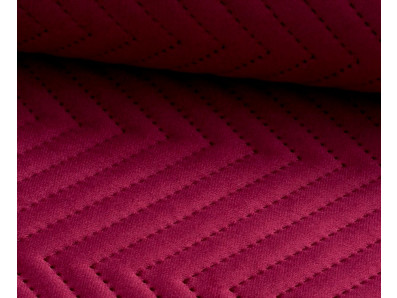 vínová sametová prošívaná látka Lucrezia