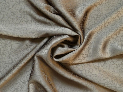 hedvábí olivově zelenošedé 3309 krakelovaná textura