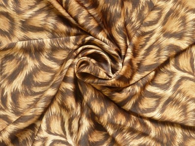 hedvábná šatovka 3328 zvířecí vzor