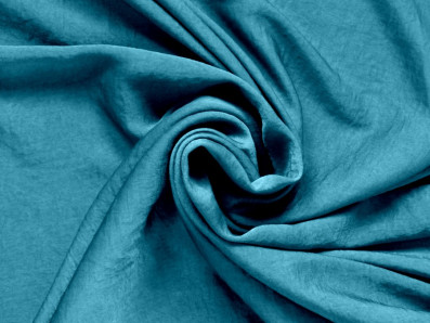 krešované hedvábí 3331 v petrolejové barvě