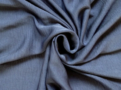 krešované hedvábí 3331 v tmavě modré barvě